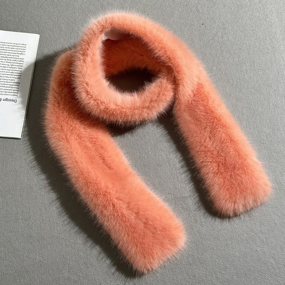 71" X 6" Faux Fur Long Scarf For Women – Soft Plush Winter Wrap, Elegant Satin⚡️ - Picture 2 of 8